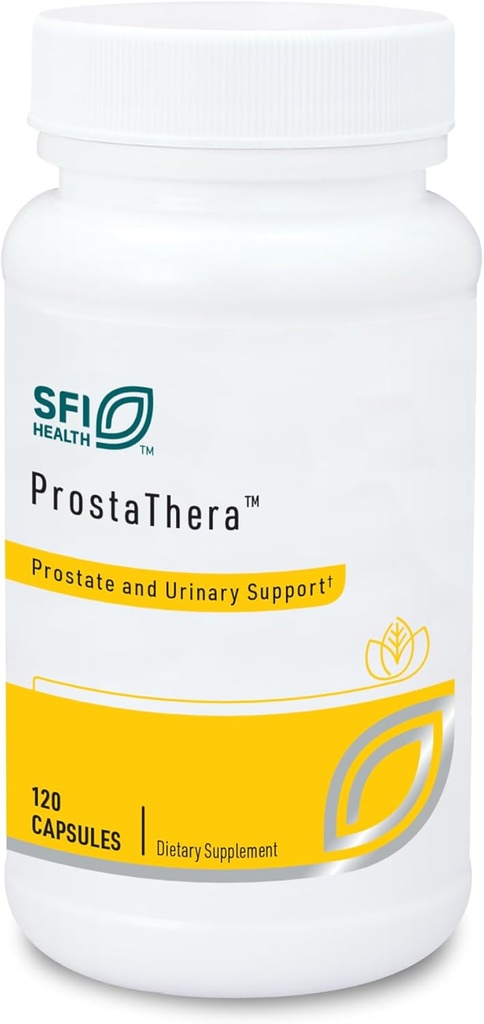 Klaire Labs SFI Health Prostathera - Prostate Suplement for Men with Saw Palmetto, Pollen, Nettle, Pygeum & Mine- Gluten- Free Supplemen untuk Mendukung Prostat & Urinary Health (60 tablet)