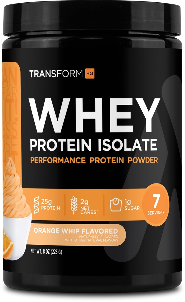 TransformHQ Whey Protein Isolat (WPI) Orange Whip Flavored 7 Hamba - Preformance Protein Powder