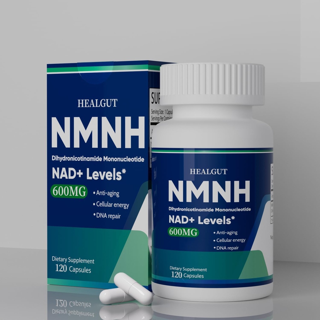 NMNH Kapsul: 120 Cacah, 600mg NMNH Suplemen untuk NAD + Optimisasi