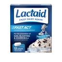 Lactaid Fast Act Laktosa Intoleransi Caplets with Lactase Enzyme to Prevent Gas, Bloating & Diare