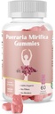 Pueraria Mitrica Gummy Organic Supplement - Akar Murni 10: 1 Terkonsentrasi Ekstrak 60 Veggie Gummies, Premium - untuk Transgender. Perempuan, Pria...