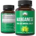 Suplemen Makanan Manganese Like Mineral yang Dihidangkan Untuk Absorpsi Superior Dengan Blend Whole Food Dari 25 + Fruits & Vegetable. Katup Mineral Murni Untuk Jaringan Connective, Kesehatan Tulang, Dukungan Enzyme