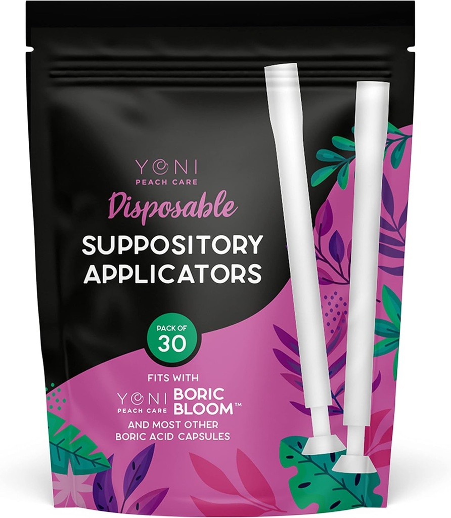 Applikator Suplai Vaginal (30 pack) - Pemasok Pasokan Pemasok bagi Perempuan - Cocok Semua Ukuran Standar Katup, Pil & Tablet - Tip Lembut Untuk Kenyamanan & Sisipkan Mudah - Dibungkus Secara Individual