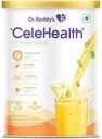 Minuman Nutrisi Celehealth Dr. Reddy, Tambahan Protein untuk Penggunaan Harian, Indeks Glycemic Rendah, Nol Ditambahkan Gula, Saffron dan Cardalon Flavour, 400g, Kuning
