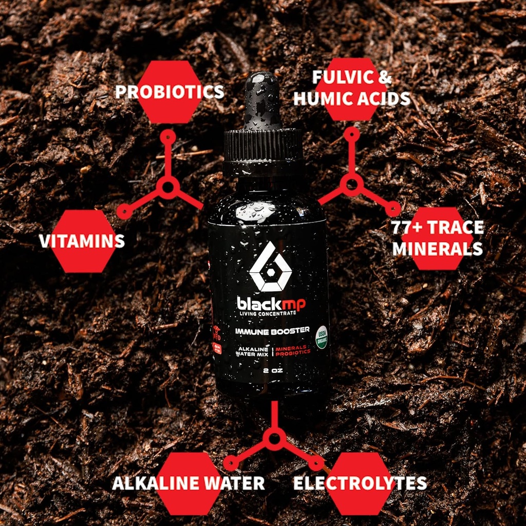 Imune Booster Drops - Farmasi Grade Fulvic & Humic Acids & USDA Disertifikasi Organik Progories. Kembalikan Kesehatan Gut, Memperkuat Sistem kekebalan tubuh dan Fungsi Bodily. - 2oz