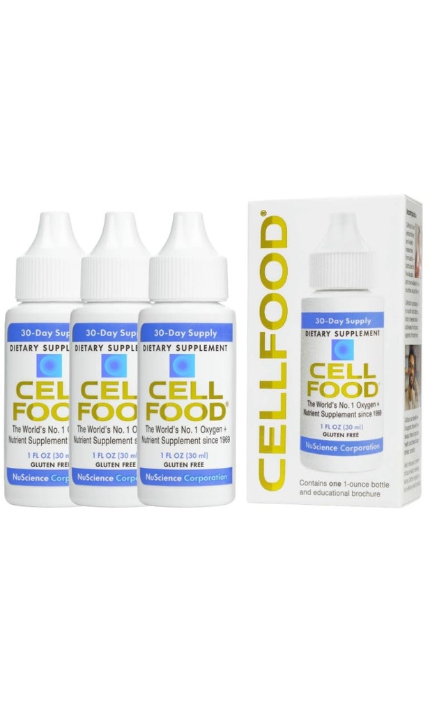Cellflance Oxygen Boost - 1 fl oz, 3 Pack - Liquid Oksigen Suplement for Lymphaage Drainage, Ality Sickness, Jet Lag, Fatigue, Headaches, Hangovers & Energy - Gluten Free, Kosher