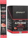 ONNIT Alpha Brain Instant - Ruby Grapefruit Flavor - Nootropic Brain Booster Desplement - Brain Support for Focus, Energy & Clarity - Alpha GPC Choline, Cats Cakar, L- Theanine, Babopa - 30ct