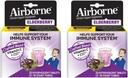 Ekstrak Elderberry + Vitamin C 1000mg (per Serving) - Airborne Effervescent Tablet (20ct), Gluten- Free Imune Suplemen, dengan Vitamin A C E, ZINC & Selenium, Sugar Free (Paket 2)