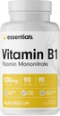 Bucked Up Vitamin B1 500mg Kapsul, Esensial (90 Hamba)