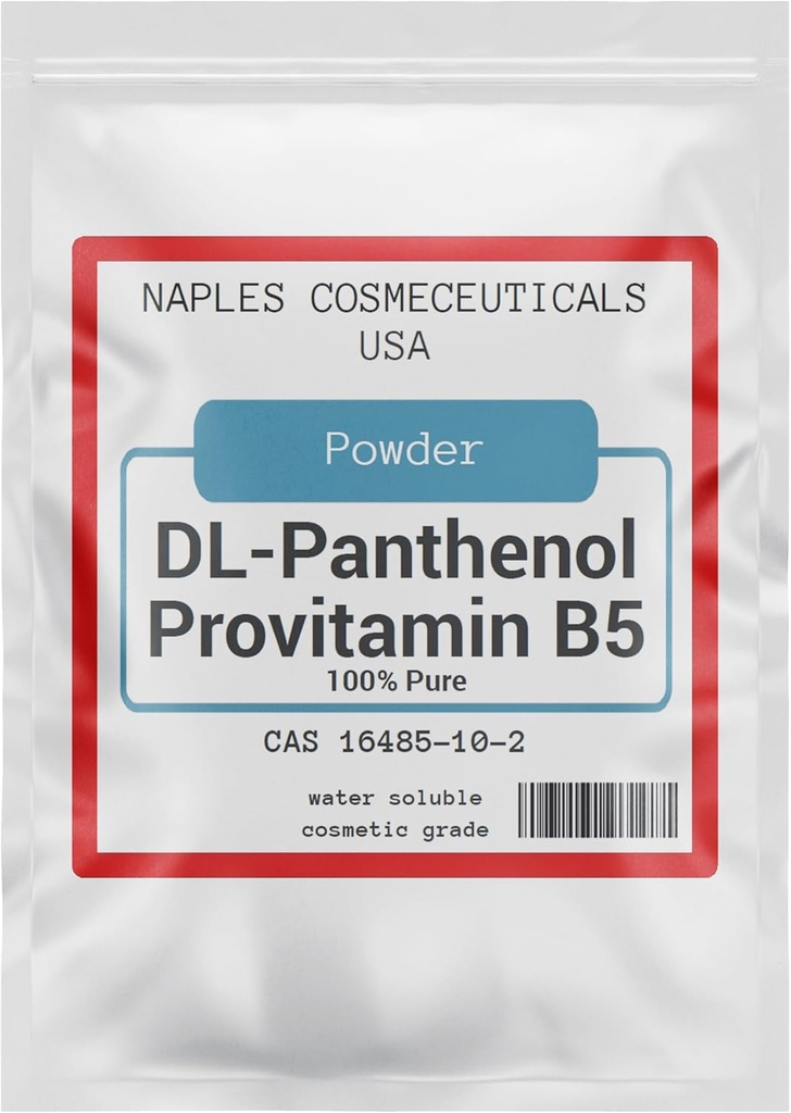 100% Pure Panthenol Powder, DL-Panthenol Powder, Provitamin B5 for Hair Care, Skin, Nails Deep Mousturizer, Gunakan Formasi Kosmetik atau Tambahkan ke Produk Favorit Anda (2 oz)