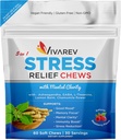 Stres Relief Ashwagandha Gummies - Formulated with Ashwagandha, GABA, L Theanine, Lemon Balm & Chamomile Flower as a Stress Relief and Focus Supplication - Natural Raspberry Flavor, Paket 60