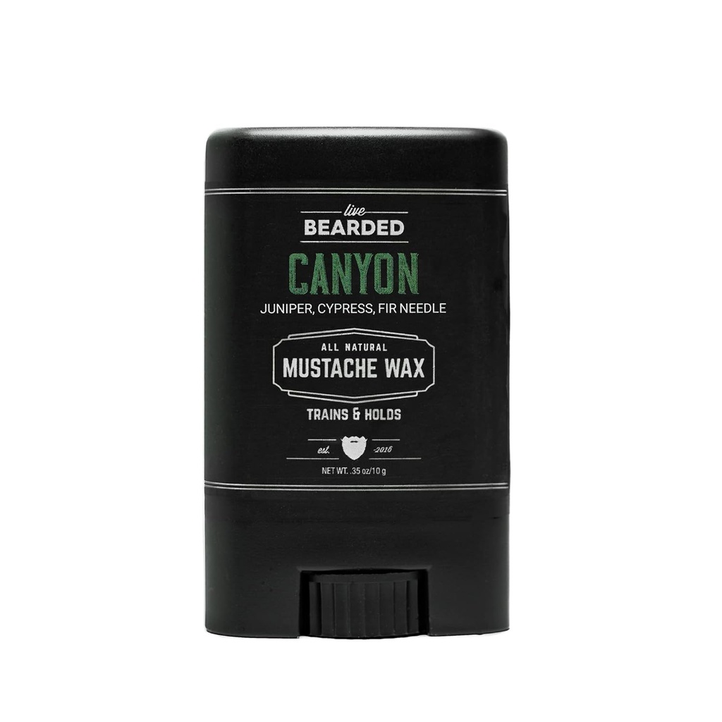 Tongkat Kumis Berjenggot Hidup, 0.35 oz - Made in the USA with All-Natural Ingredients - Menengah Tahan Stache dan Beard Styling untuk Pria 124; Canyon - Juniper, Cypress, Fir Needle