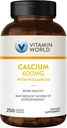 Vitamin World Calcium 600mg + Vitamin D3 250 Caplet berlapis