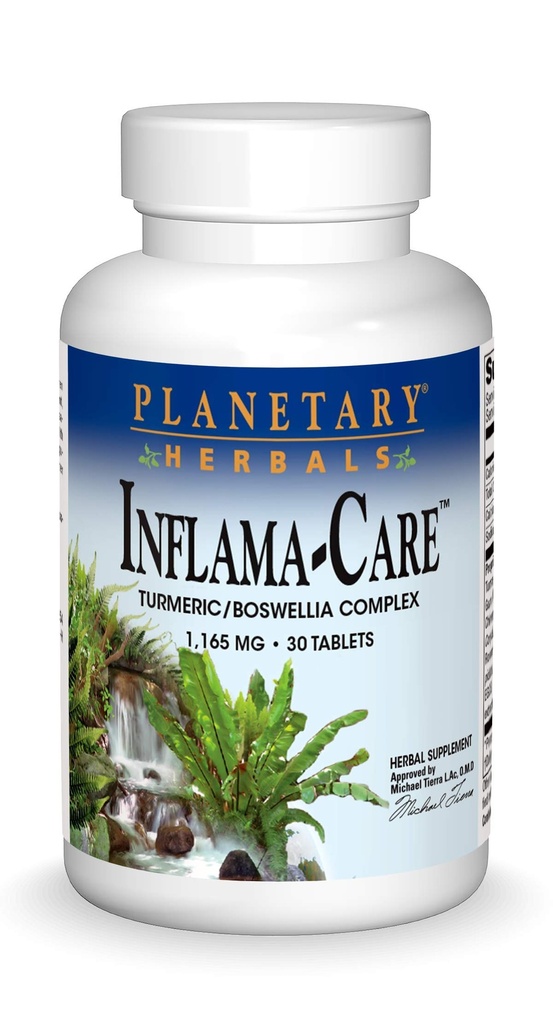 Planetary Herbals Inflama- Care 1165 mg Turmeriic, Boswellia Complex - 30 tablet