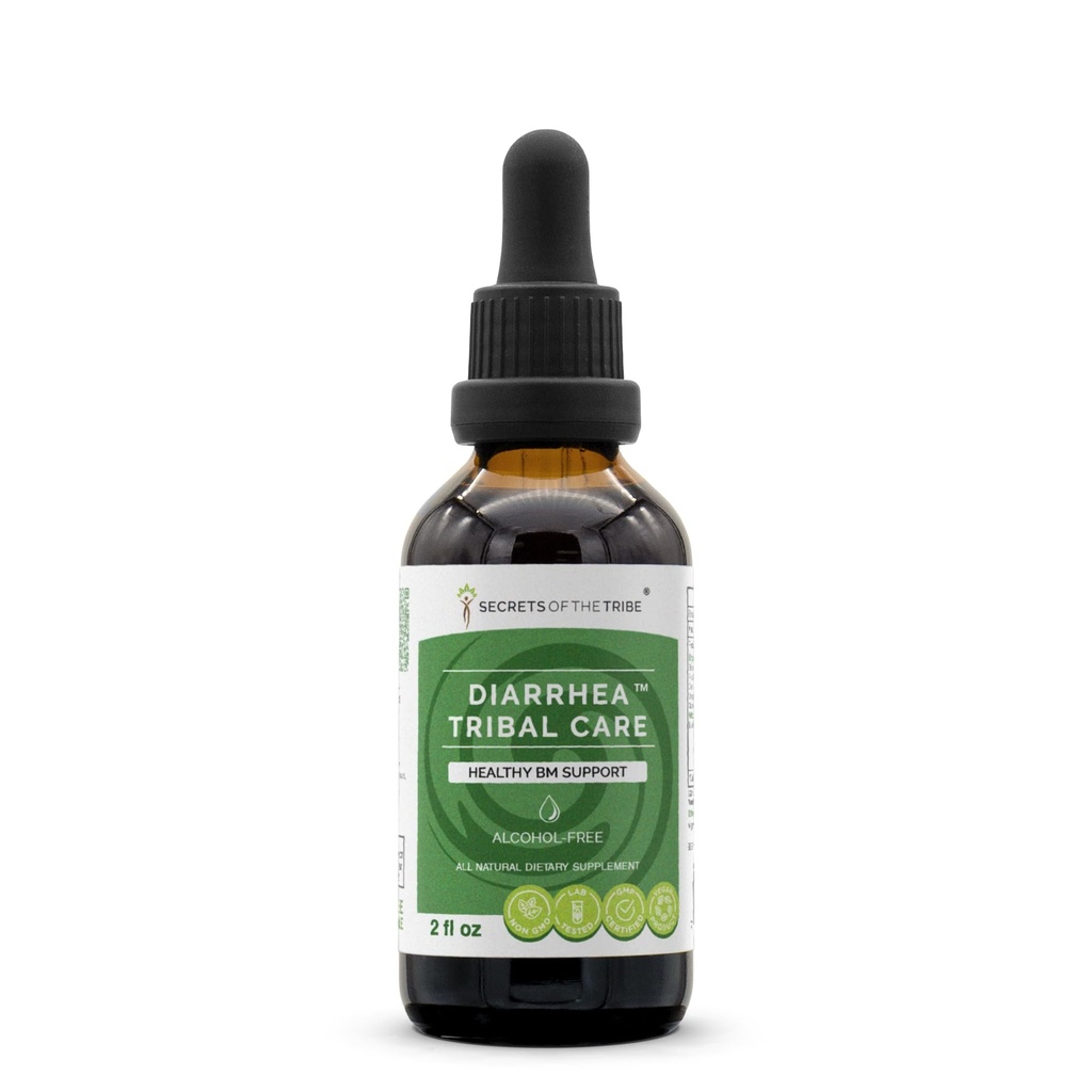 Rahasia Tribe Diare Tribal Care Tincture Alcohol- Ekstraksi Bebas, Herbs BlackBerry Rubus Frutikus, Chamomile Matricaria Recutta, Goldenseal Hydrastis Canadensis Healthy Disuffic 2 oz