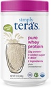 simply tera 's Pure Whey Protein Powder - Gest Fed Whey Powin Powder, Clean & Natural, Unflashored, Non-GMO, Kosher, Unsweetened - 12 Oz.