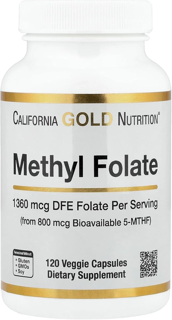Lake Avenue Metil Foil, 800 mcg, 120 Veggie Capsules, Nutrition