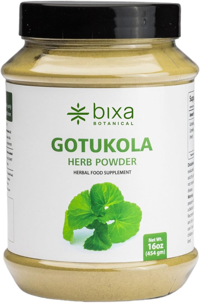 Bixa BOTANICAL Gotola Kola (Centella Asiatica): 124; Ayurvedic Natural Herbal Supplement Premic Premium Quality = 124; Improve Overall Health (16 Ounce (Paket 1)