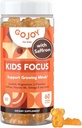 Anak-anak Focus Gummies - 7-1 Fokus & Perhatian Tambahan untuk Anak-anak & Teens w / Saffron Extract, Magnesium Glycinate, L- Theanine, Inositol & More - Vegan, Gluten & Sugar- Free, Non-GMO