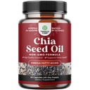 Chia Seed Oil Extract Capsules - Tanaman Berdasarkan Omega 3 6 9 Suplemen dan Daily Fiber Capsules untuk Digetile Dewasa dan Dukungan Imune dan Kesehatan Jantung - Omega 3 Acids Gendut Tambahan untuk Pria dan Perempuan