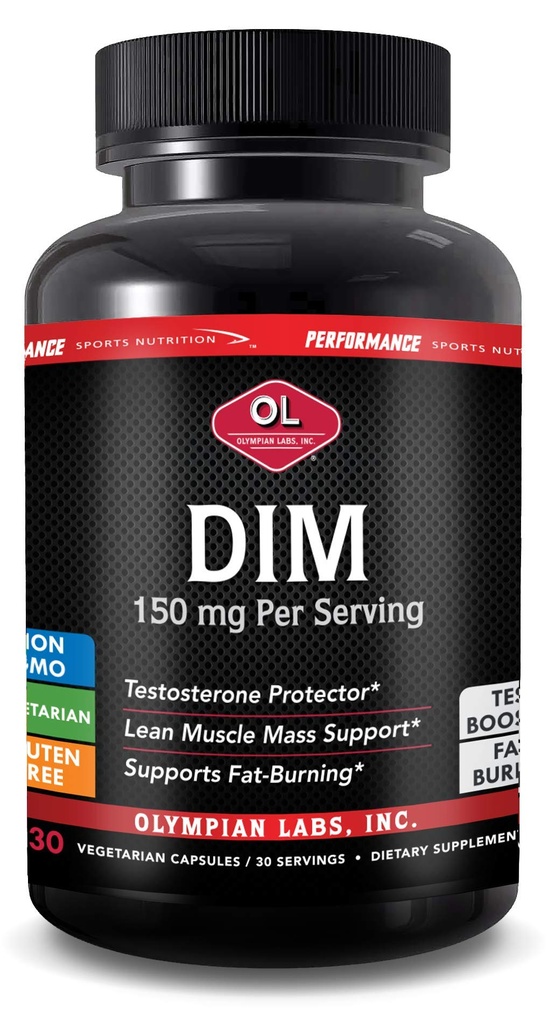 Lab Olymsian DIM 150mg - DIM Diindolylmetana Supplication Capality Hormone, Clear Skin, PCOS, & Aid in Fitness Regimes - 30 Capsules (30 Hari Supply)