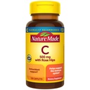Nature Made Vitamin C 500 mg with Rose Hips, Dietary Suplement for Imune Dupport, 130 Caplets, 130 Day Supply