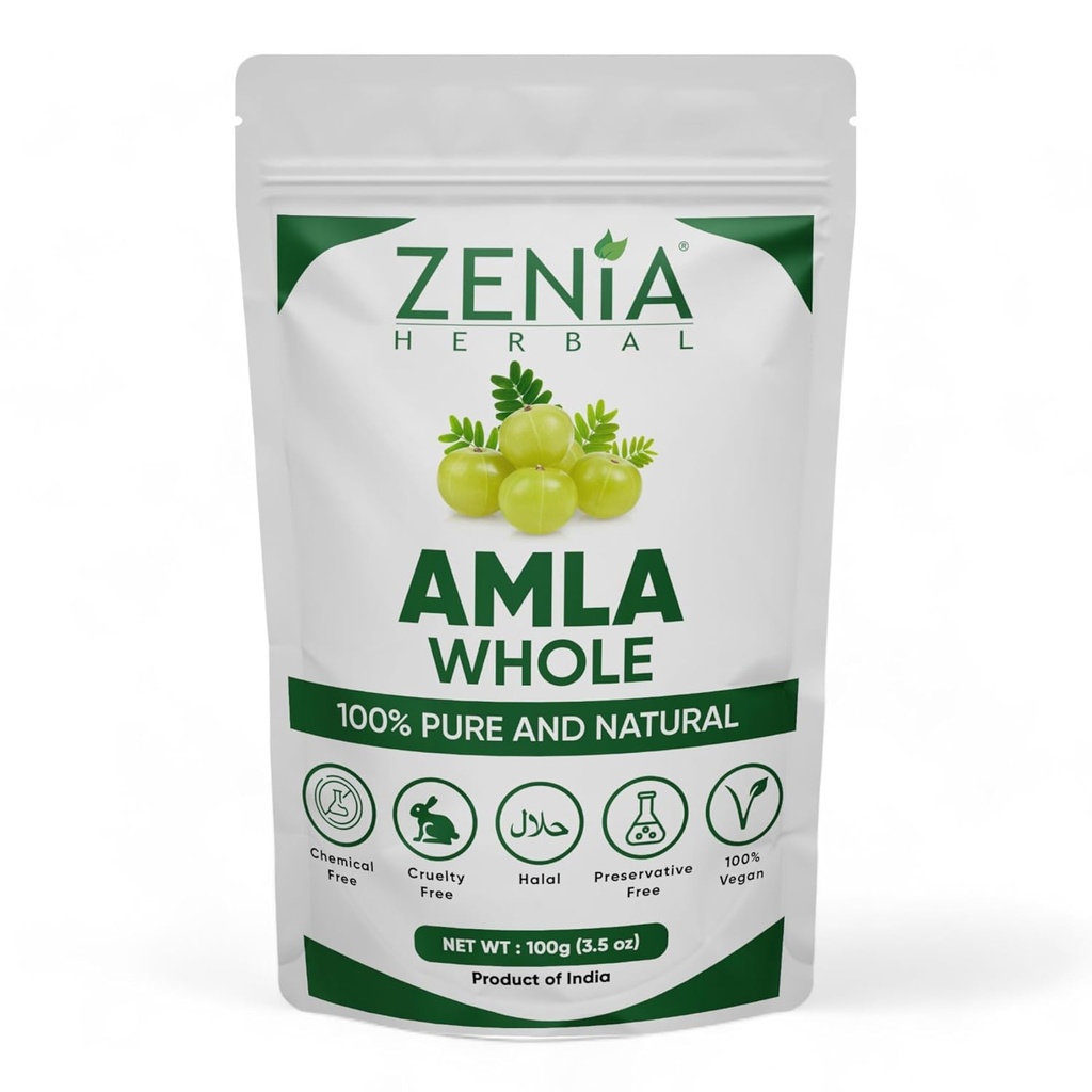 100 gram Zenia Dry Whole Amla Gooseberry Ayurvedic Hair Treatment