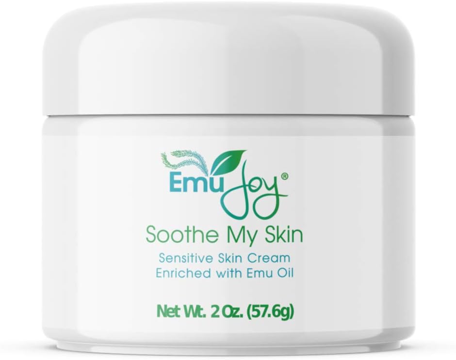 Soothe My Skin Cream for Sensitive Skin - Stocking Stuffers. Eczema Cream Psoriasis Atopic Dermatitis Lichen Sclerosus. Emu Oil with Only Natural Ingreations