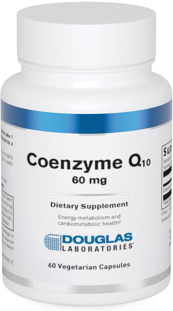Laboratorium Douglas Koenzim Q-10 60mg 124; AntioksidanEnergi Dukungan 124; 60 Kapsul