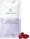 Feminity Smooth sebagai Silk + 30- Day Isi ulang untuk Dryness Vaginal (60 Softgels) - Campuran Minyak Laut Buckthorn, Vitamin D3 dan Tanaman-berbasis Omega- 3 DHA