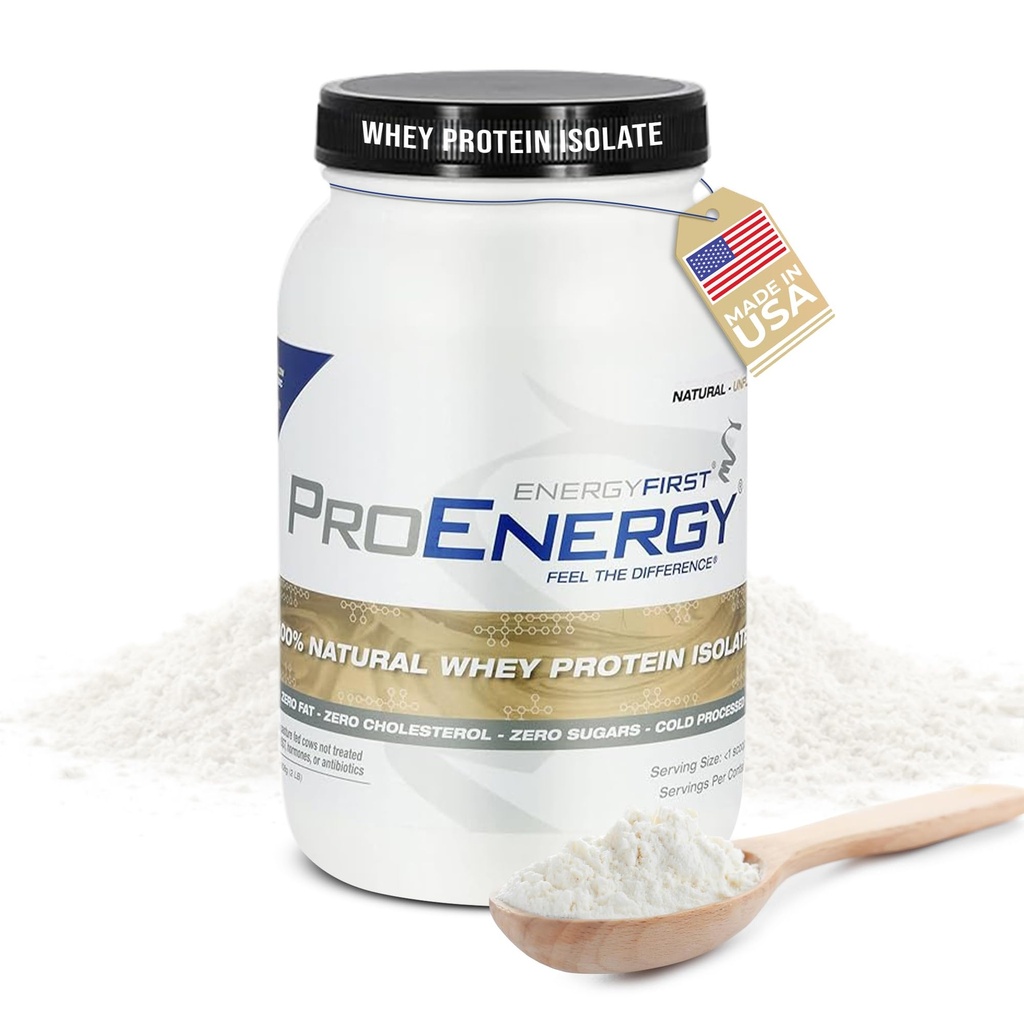 Powder Isolat Protein Alami EnergiFirst Whey Selosin, Powder Protein Tanpa Rasa, Protein Protein Protein Provida Untuk Pengganti Makanan & Post Workout Recovery, Non-GMO, Sugar & Gluten Free 36 Servings