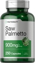 Horbäach Saw Palmetto Extract 124; 900mg 124; 250 Capsules 14; Non- GMO dan Gluten Free Formula 124; Suplemen Herb Tradisional