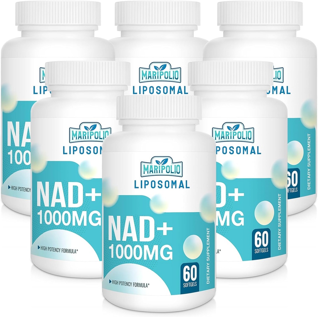 Lipomal NAD + Supplement 1000 mg 124; Tertinggi NAD Pontec 124; Max Absorpsi 124; Pure NAD Supplemen; Energy and DNA Repair, Aging Pertahanan, Fungsi Otak 124; 360 Softgels