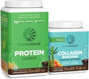Sunwarder Classic Vegan Protein Powder 124; Plan-Plan 30 Berbasis, Chocolate & Collagen Building Powder Acid Acid 124; 20 Servings, Chocolate Flavored