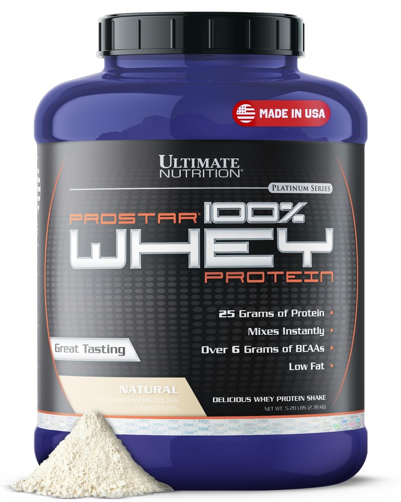 Promise Nuttimate Prostar Whoy Powder Isolate, Natural - Low Carb, High Protein Powder Shake for Muscle Gain & Recovery - Low Sodium, Lower-Fat & Keto Friendly - 5.28 lbs Tub