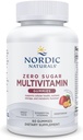 Misal Nordic Nol Gula Multi Gummies - Tambahan Vegetarian Multivitamin - Mangga Passionfruit - 60 Pectin- Berdasarkan Gummies - 12 Estial Vitamin untuk Dewasa