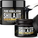 (2 Pack) Shilajit Pure Himalaya Organik Resin - Natural Authentic Lab Teruji Formula untuk Pria, Perempuan - Tidak Ada Logat Berat - 600mg Max Kekuatan dengan 85 + Trace Minect Golden Grade Shilajit Suplemen