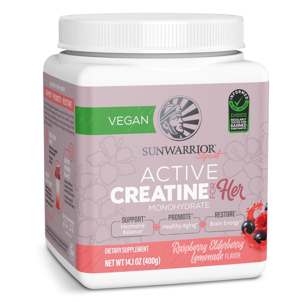 Sunwarrior Creatine for Women Monohydrate Powder Micronized Pre Workout Replement Duption