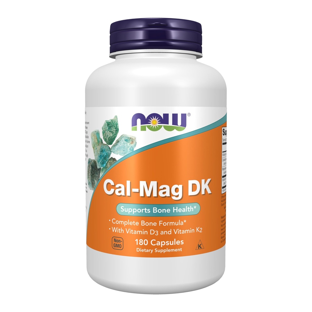 Sekarang Suplemen Makanan, Cal- Mag DK dengan Vitamin D- 3 dan Vitamin K-2, Mendukung Kesehatan Tulang *, 180 Kapsul