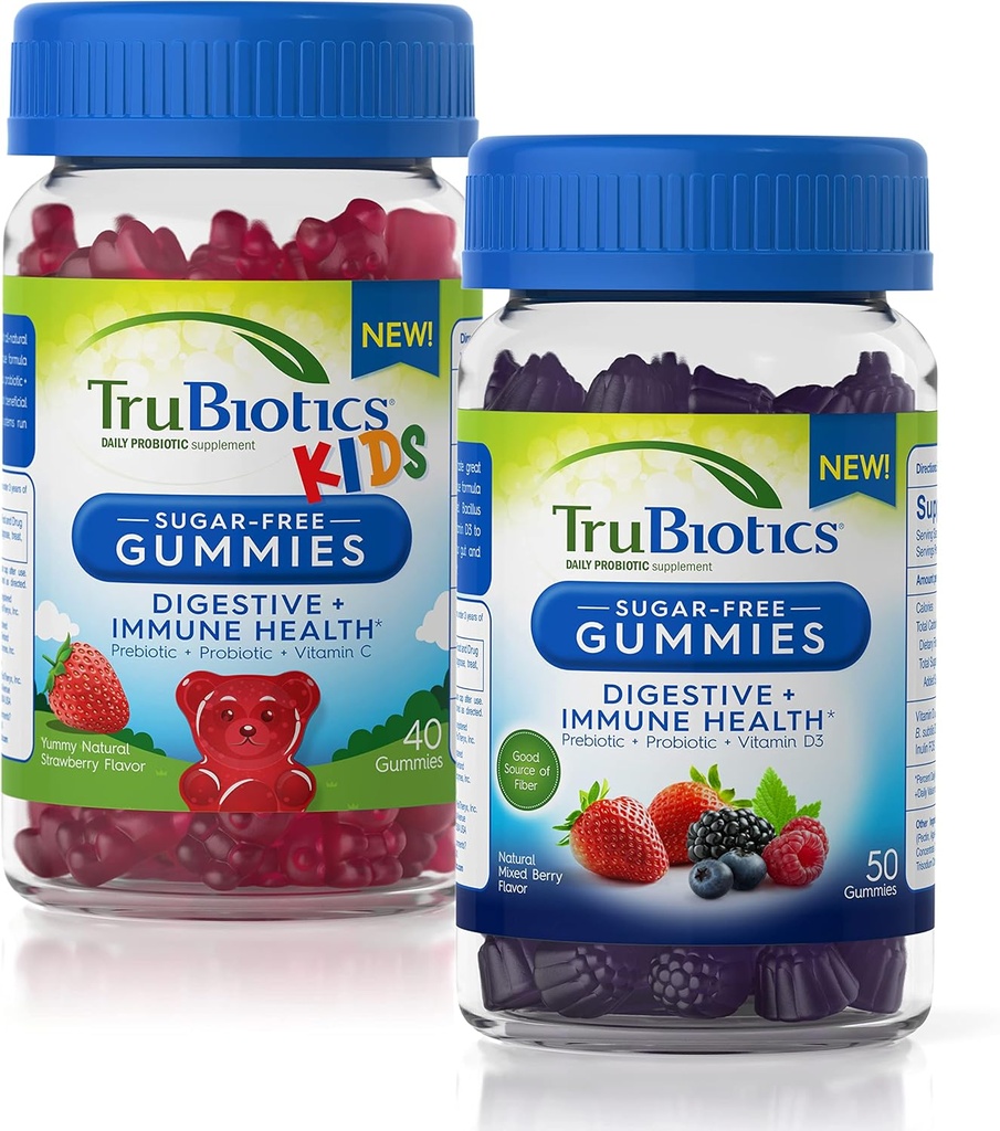 Trubiotics Sugar- Free Gummies for Digetsy + Ammune Health for Dewats and Children Bundle