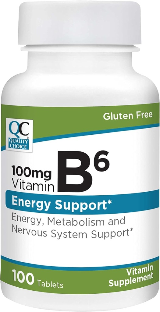 Kualitas Pilihan Vitamin B6 100mg, 100 Tablet