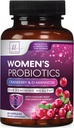Protein untuk Dukungan Kesehatan Digetisasi Wanita - 60 Milyar Probiotik Perempuan CFU, 16 Strains, untuk keseimbangan PH, Dukungan Vaginal dengan Cranberry untuk Kesehatan Gut, Penentuan & Imuner
