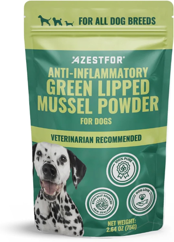 Azesfor Anti- Inflammatory Green Lipped Mussel untuk Dogs Powder