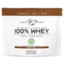 Alami Hormone Free Paure Raised Whey Pounder untuk Perempuan & Pria - Whey Konsentrat, Isolate & Hydrolyzed Protein Pounder Blend - Coklat, 2lb