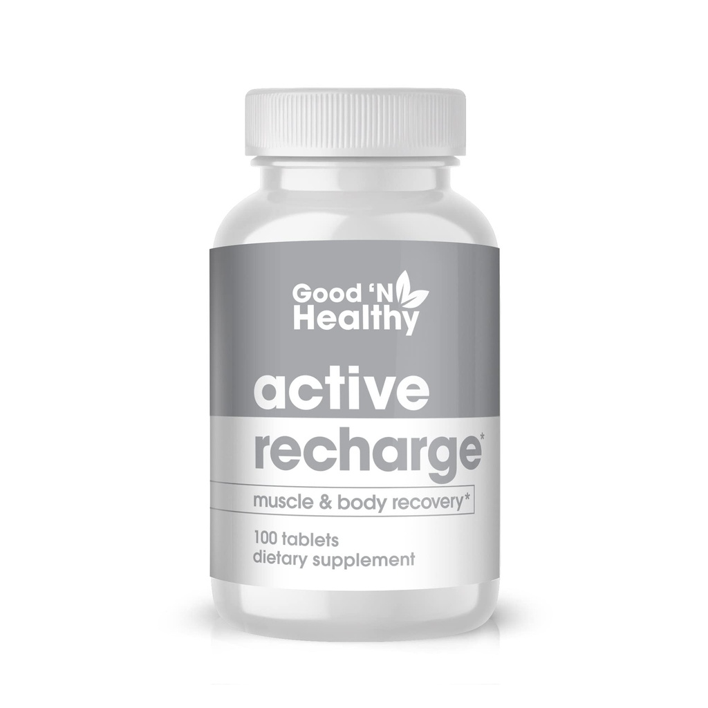 GOOD 'N HEALTHY - Magnesium Tambahan untuk Fungsi Otot Imprected dan Hati Sehat, Recharge Aktif, 100 Tablet