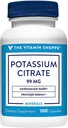 The Vitamin Shoppe Potasium Citrate 99MG, Support Cardiovascular & Cellular Health (100 Kapsul)