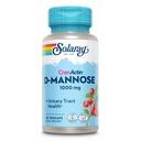 Solaray D-Mannose 1000mg dengan CranActin Cranberry Extract - D Mannose Cranberry Suplement with Vitamin C - Supports Urinary Tract and Bladder Health - Vegan, 60 Day Affitee, 30 Servings, 60 VecCaps