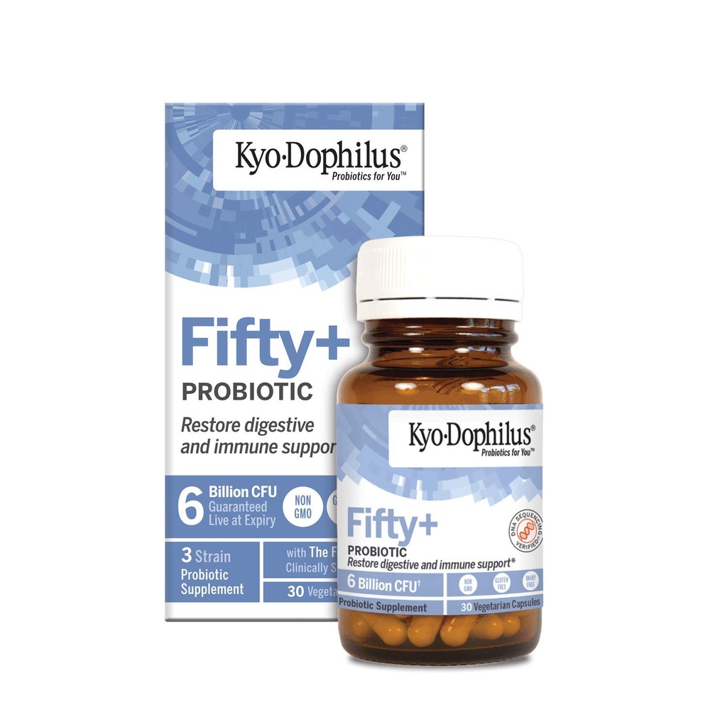 Kyo- Dophilus Lima puluh Plus Probiotic, 30 Count, 6 Milyar CFU
