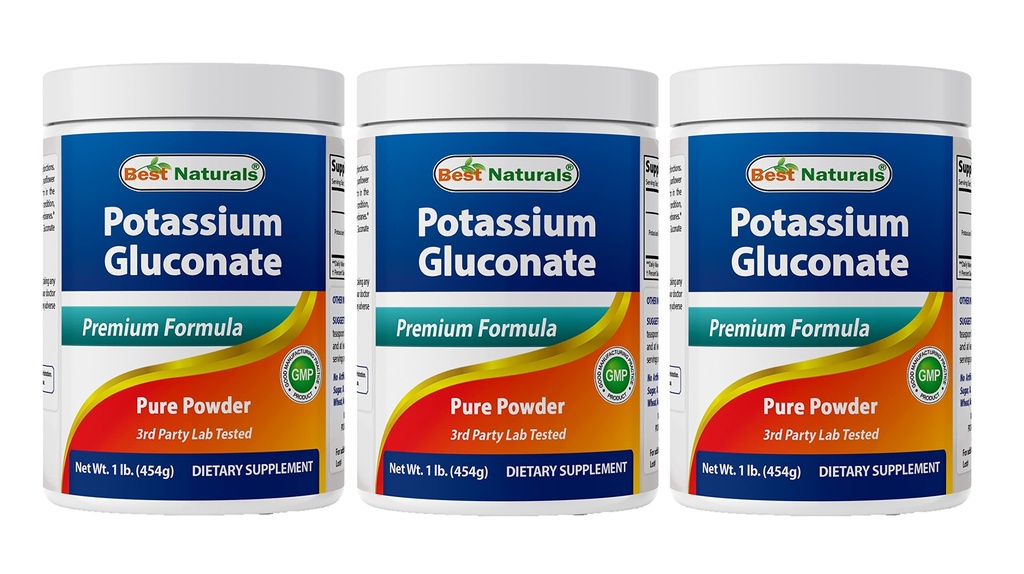 Terbaik Potassium Gluconate 1lb Powder (1 LB (Paket 3)))