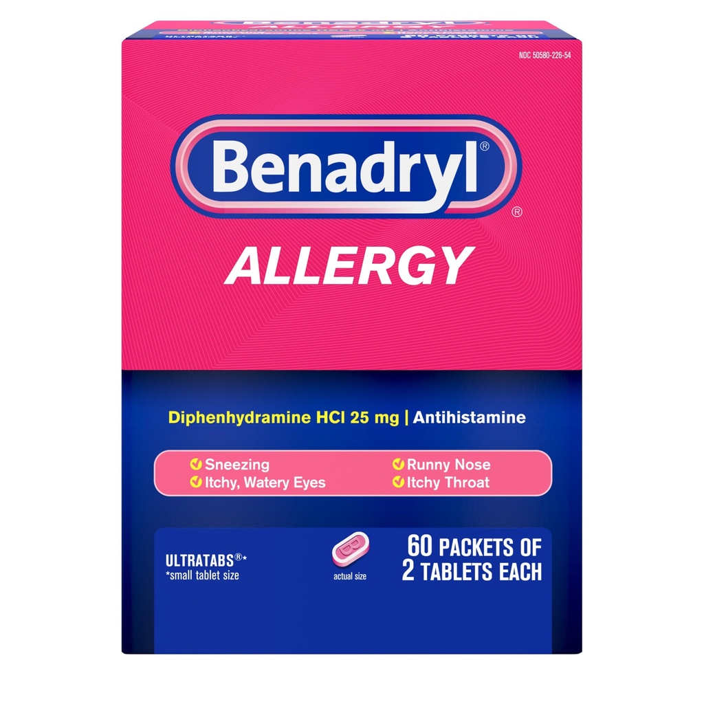 Benadryl Allergy ULTATAB 60X2 DONENSIT